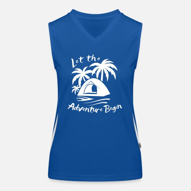 Que l’aventure commence - Camping Débardeur respirant contrasté Femme