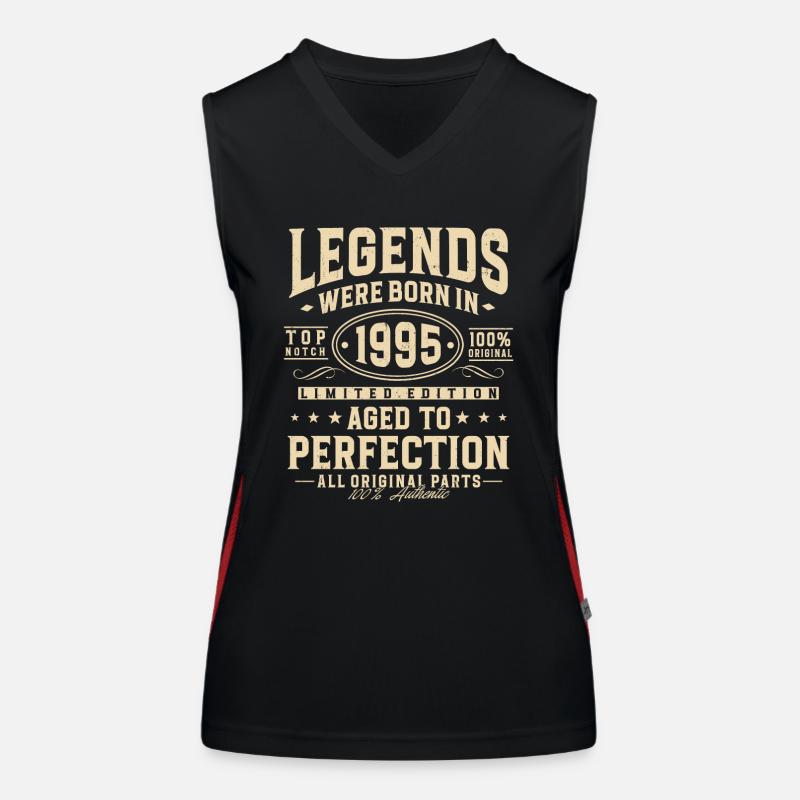 Legends were born in 1995 Women's Functional Contrast Tank Top