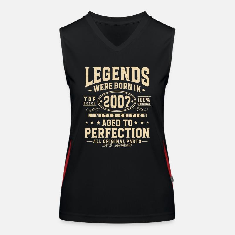 Legends were born in 2007 Women's Functional Contrast Tank Top