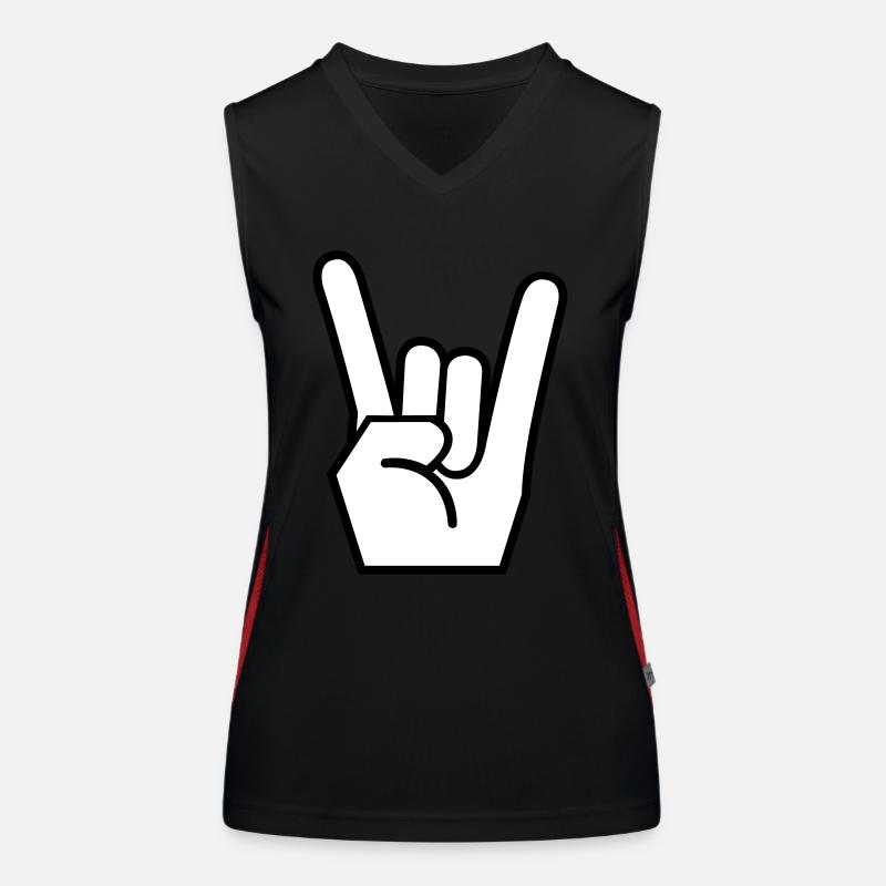 Metalhand Funktionelles Kontrast-Tank Top für Frauen