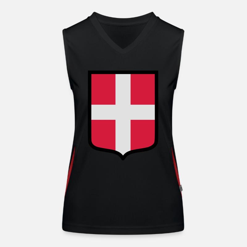 Blason Savoie (K) Débardeur respirant contrasté Femme