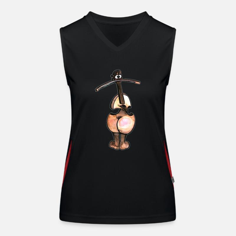 Butt violon sans écriture Débardeur respirant contrasté Femme