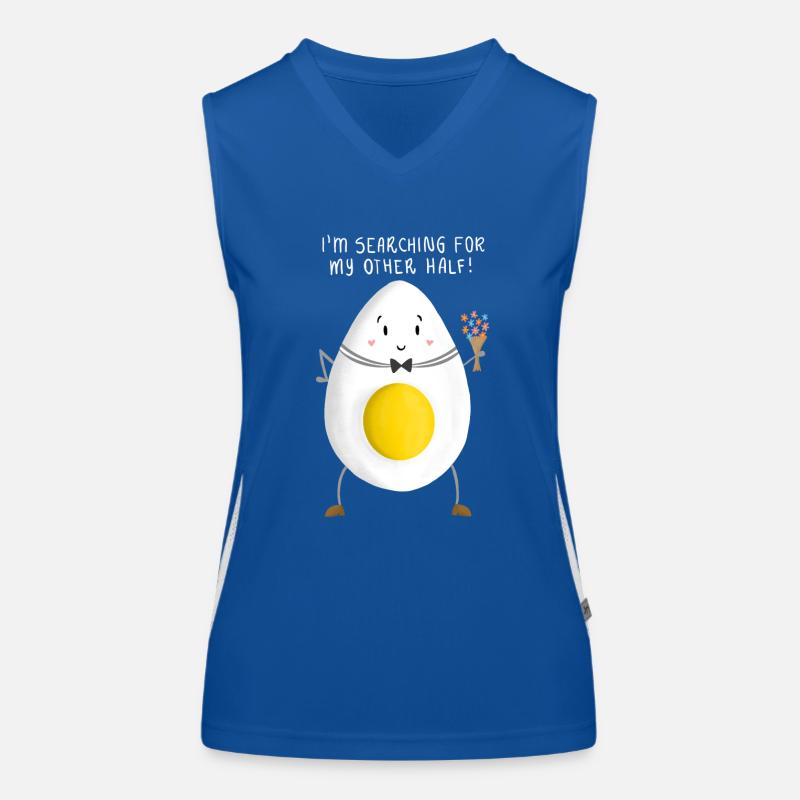 Romantisches gekochtes Ei Funktionelles Kontrast-Tank Top für Frauen