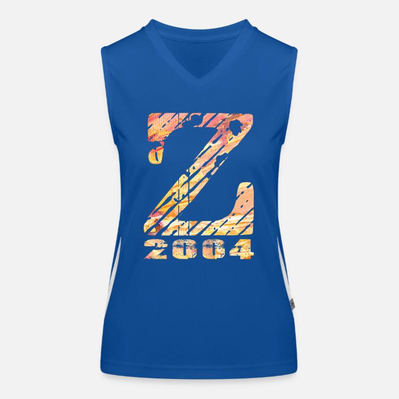 Z 2004 Name Geburtsjahr Geschenk Funktionelles Kontrast-Tank Top für Frauen