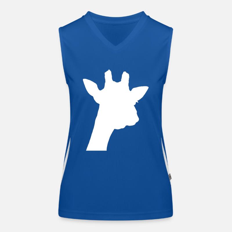 giraffe blanc Débardeur respirant contrasté Femme