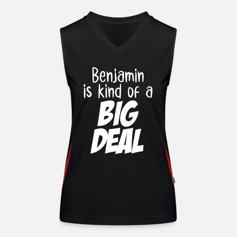 Benjamin est un peu un gros problème Débardeur respirant contrasté Femme