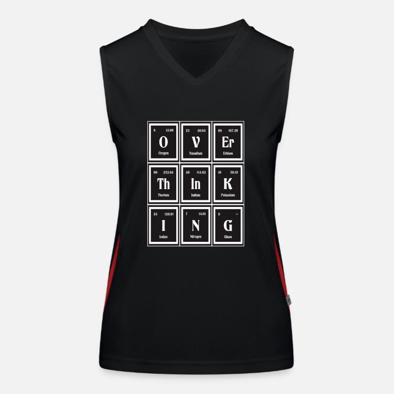 Überdenken | Periodensystem der Elemente Funktionelles Kontrast-Tank Top für Frauen