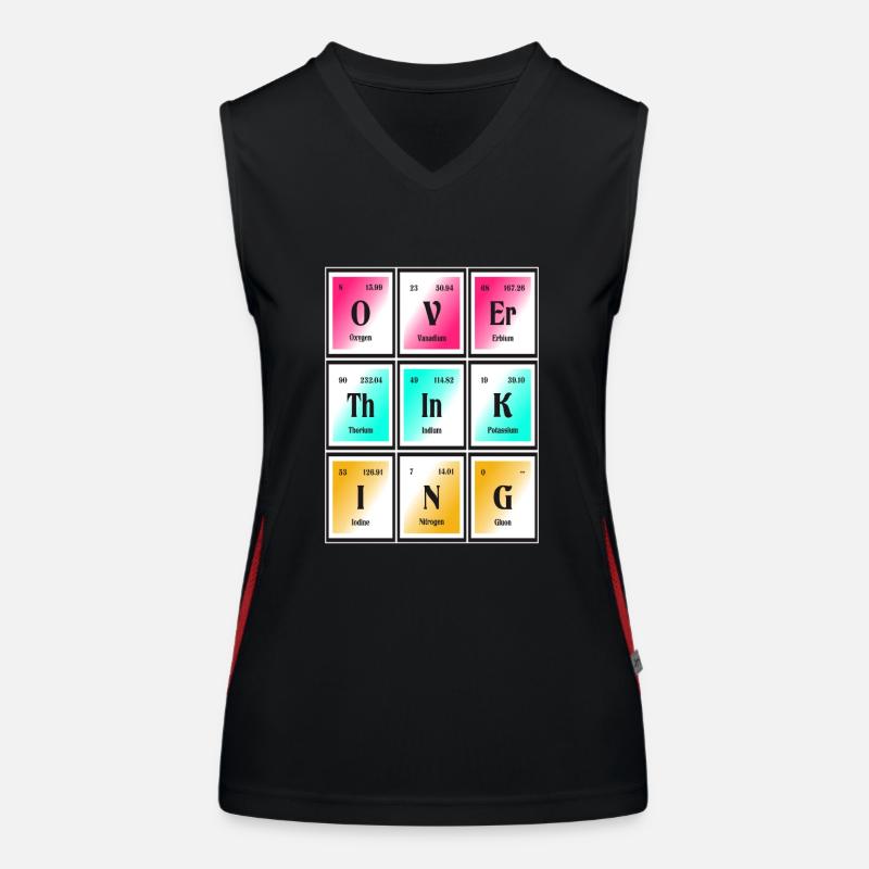 Überdenken | Periodensystem der Elemente Funktionelles Kontrast-Tank Top für Frauen