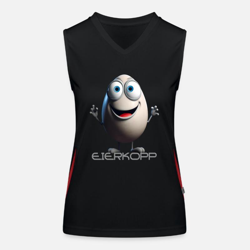 Eierkopp Funktionelles Kontrast-Tank Top für Frauen