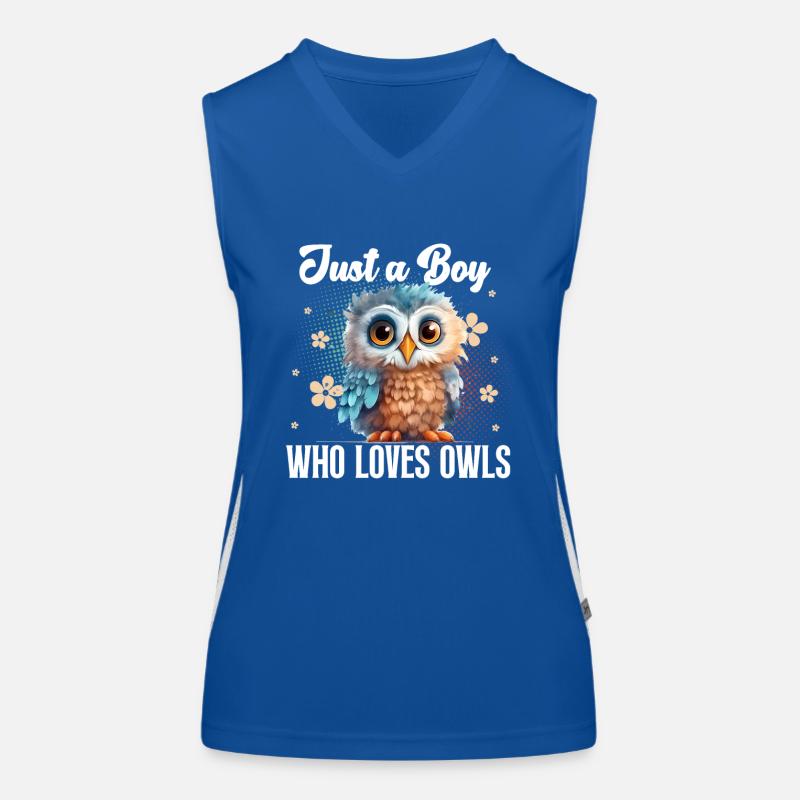 Eule Funktionelles Kontrast-Tank Top für Frauen