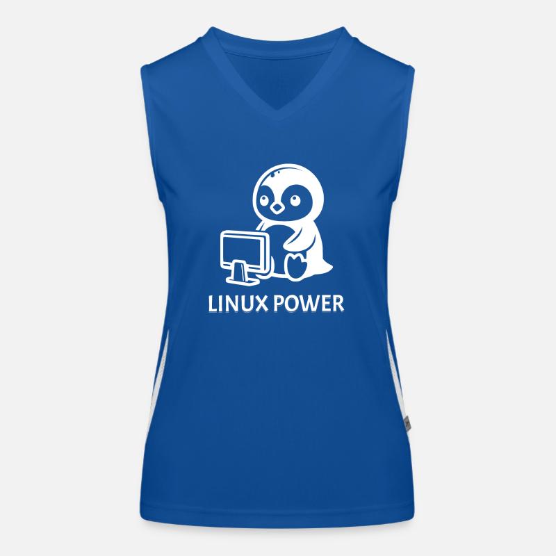 Linux-Leistung Funktionelles Kontrast-Tank Top für Frauen