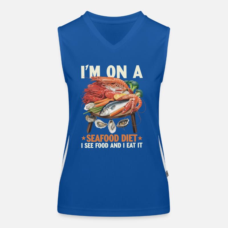 Seafood Diet Women's Functional Contrast Tank Top