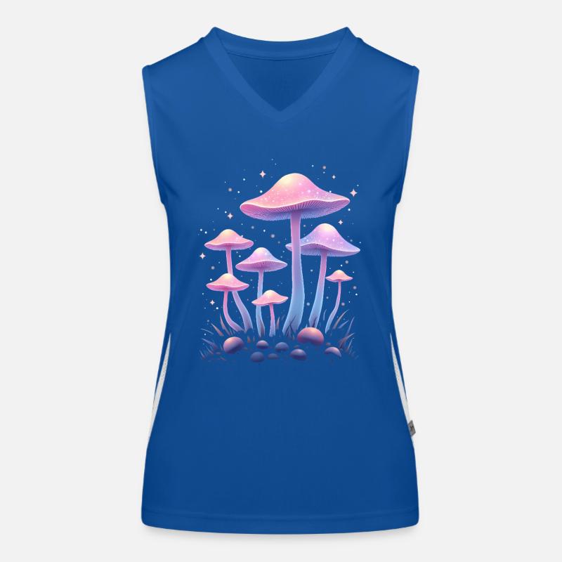 Magische Pilze Design - Mystischer Wald Funktionelles Kontrast-Tank Top für Frauen