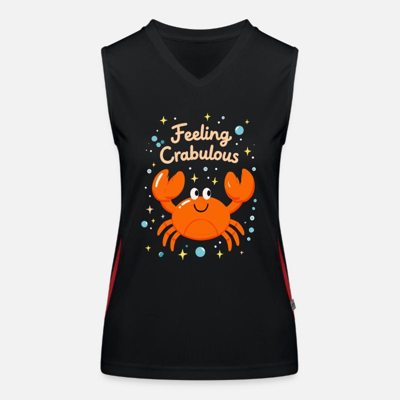 Feeling Crabulous Women's Functional Contrast Tank Top