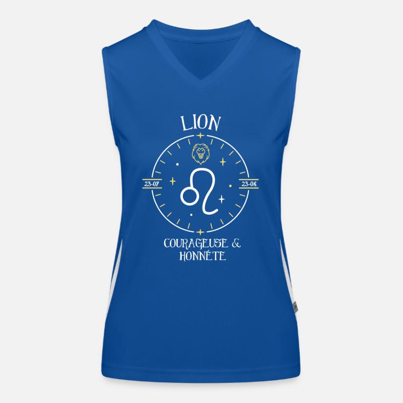 Du signe du Lion - Courageuse et honnête Débardeur respirant contrasté Femme