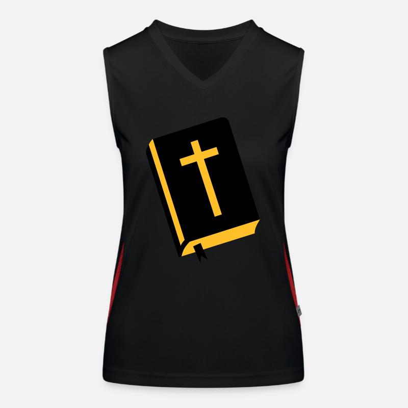 Bibel - Jesus Funktionelles Kontrast-Tank Top für Frauen
