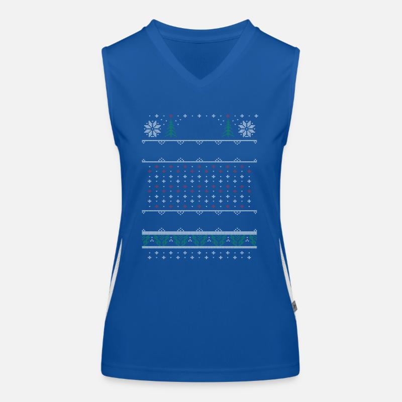 Laid de Noël Pull Débardeur respirant contrasté Femme