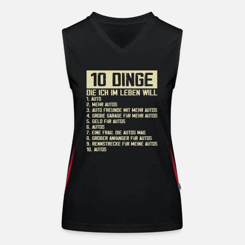 Auto Tuning Schrauber Funktionelles Kontrast-Tank Top für Frauen