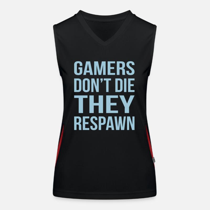 Gamers Do not The Respawn Women's Functional Contrast Tank Top