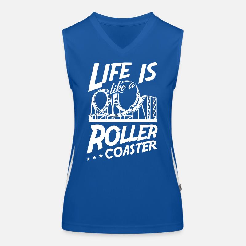 Roller Coaster Funktionelles Kontrast-Tank Top für Frauen
