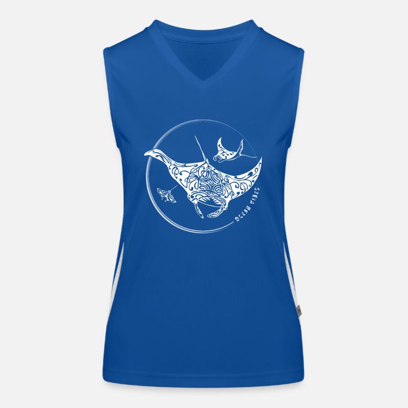 Rochen - Lust auf Meer, Geschenk, Urlaub, Tauchen Funktionelles Kontrast-Tank Top für Frauen