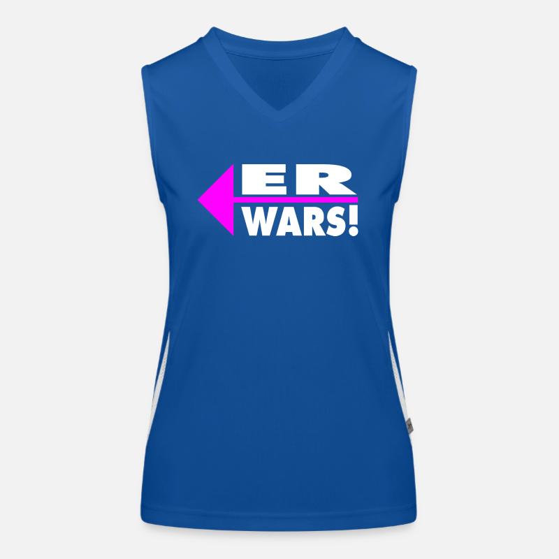 Er wars! Partner- oder Partyshirt Funktionelles Kontrast-Tank Top für Frauen