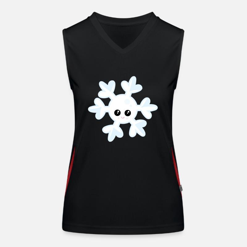 snowflake Women's Functional Contrast Tank Top