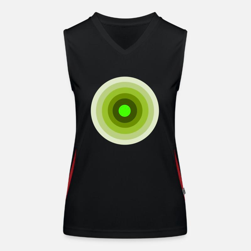 green target Women's Functional Contrast Tank Top