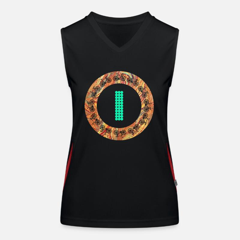 fahrrad e 22 i Funktionelles Kontrast-Tank Top für Frauen