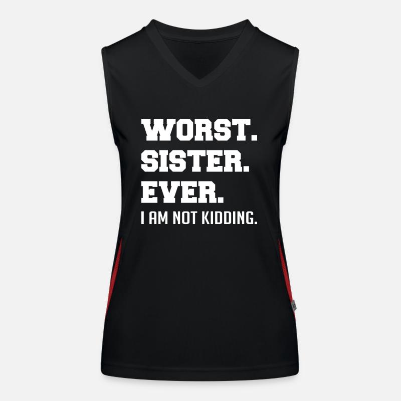 Worst Sister Ever Women's Functional Contrast Tank Top