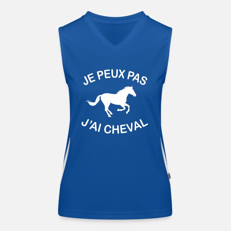 Je Peux Pas J'ai Cheval Débardeur respirant contrasté Femme