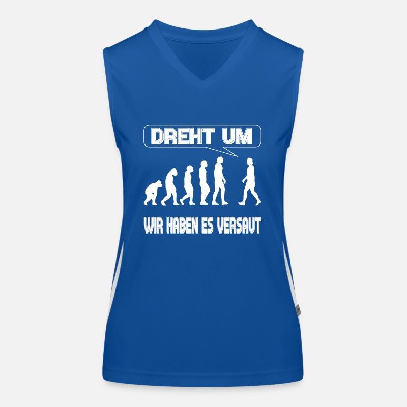 Evolution - Wir haben es versaut Funktionelles Kontrast-Tank Top für Frauen