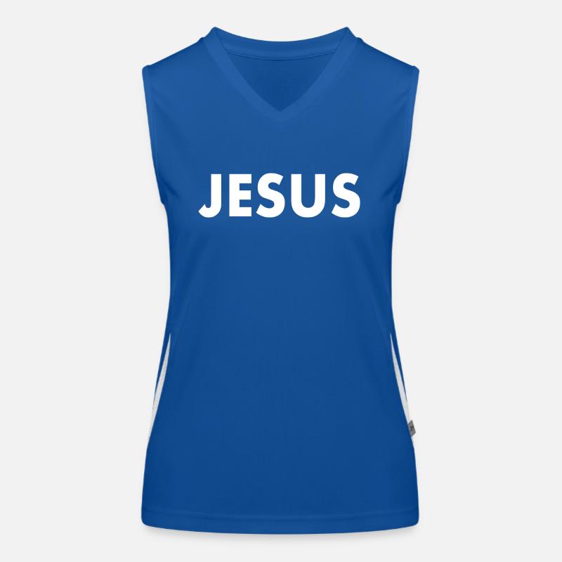 Jesus Funktionelles Kontrast-Tank Top für Frauen