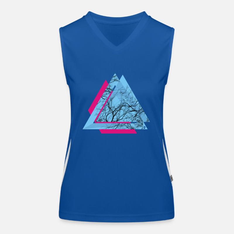 AD Triangle Débardeur respirant contrasté Femme