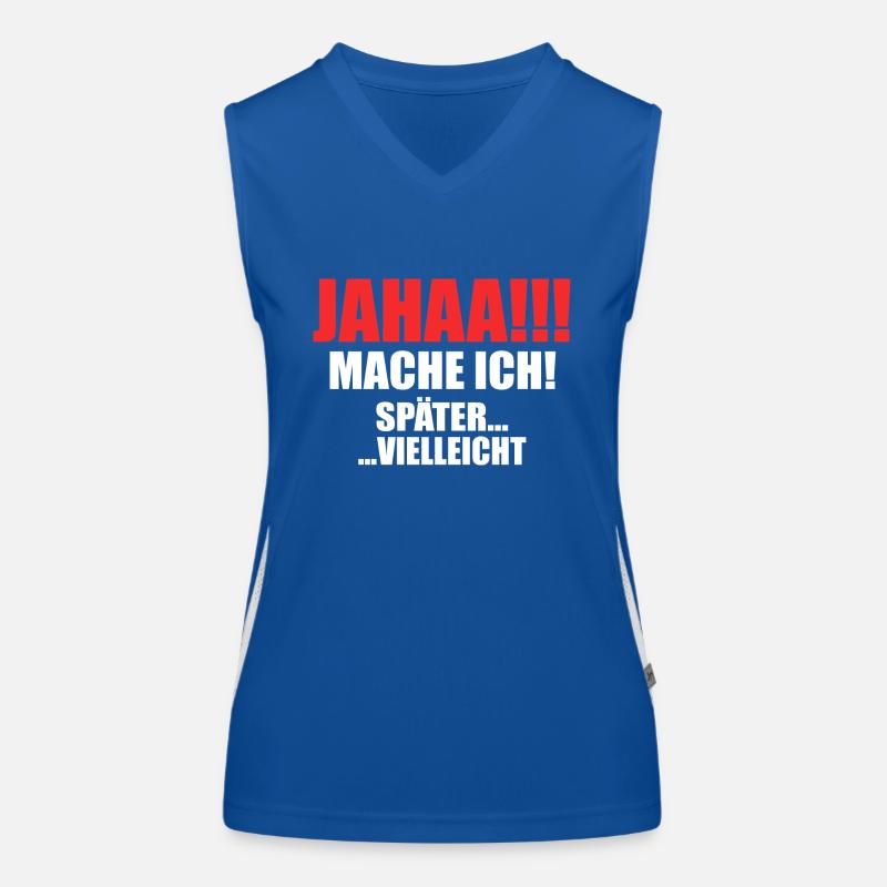 Zeitloses Aufschieben Funktionelles Kontrast-Tank Top für Frauen