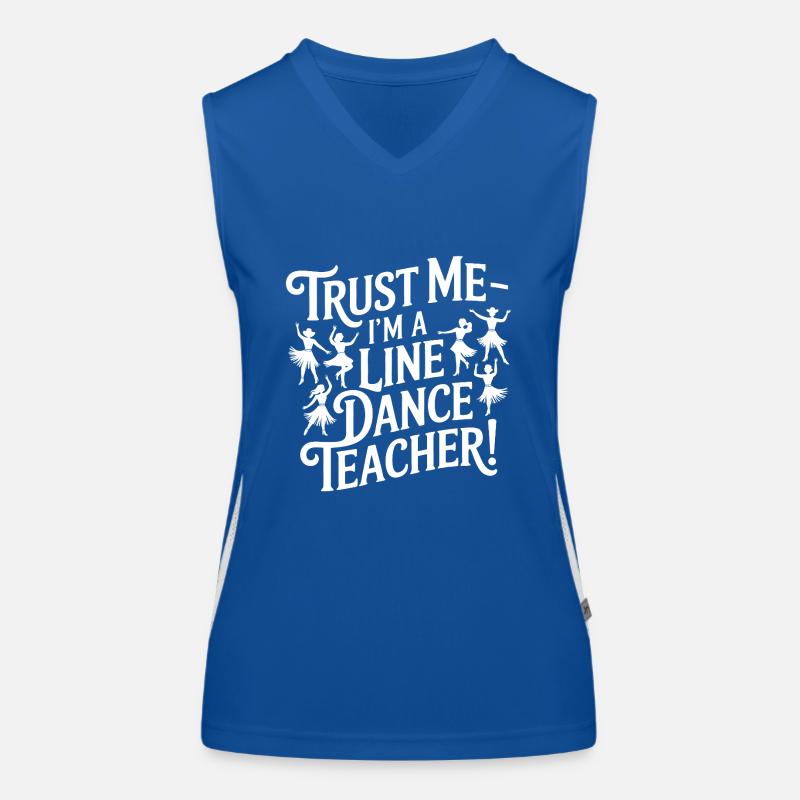 Instructeur de danse en ligne - Faites-moi confiance Débardeur respirant contrasté Femme