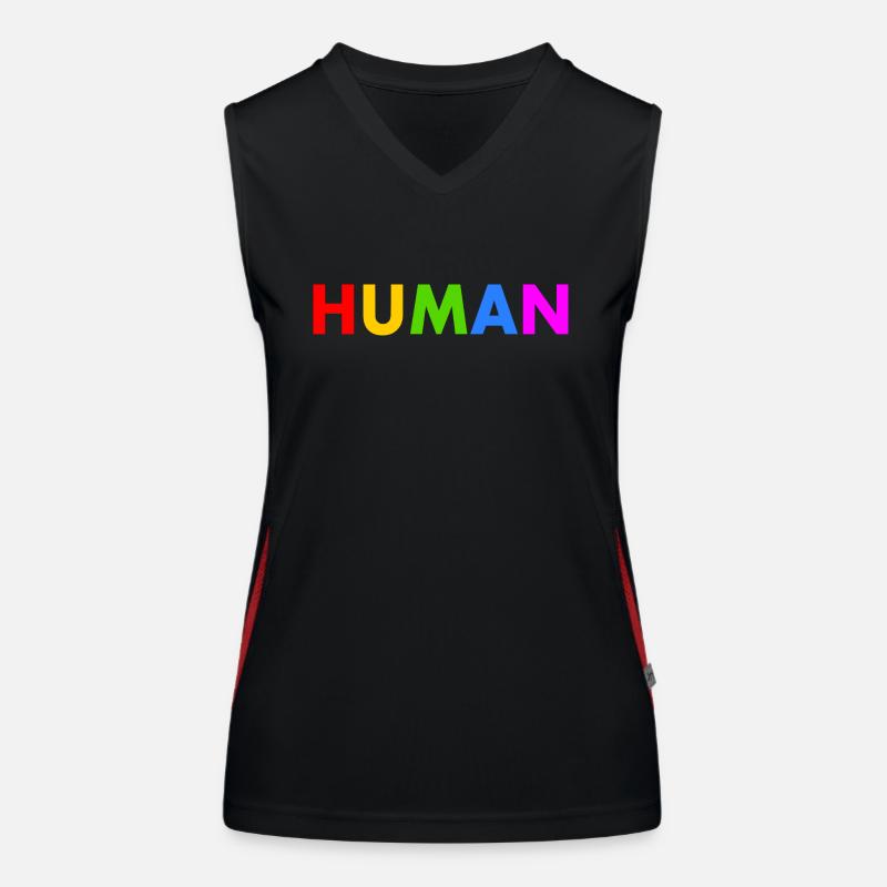 Human Women's Functional Contrast Tank Top
