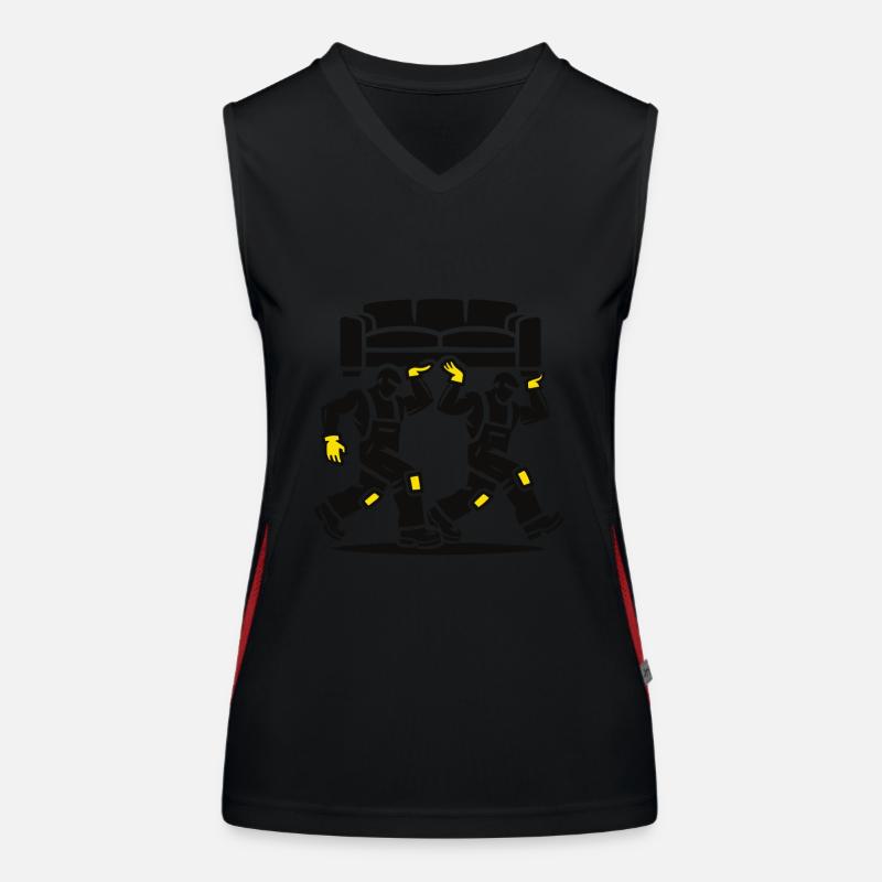 Moving, Mover, Mover, Removal Helper Women's Functional Contrast Tank Top