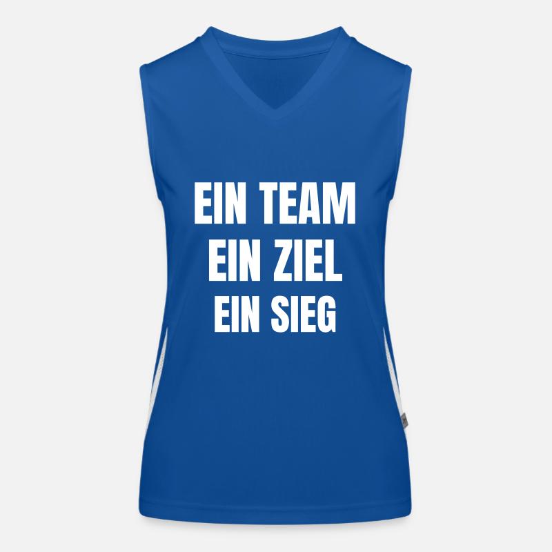 Ein Team, ein Ziel, ein Sieg! Funktionelles Kontrast-Tank Top für Frauen