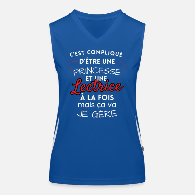 Princess and Reader, I manage! Women's Functional Contrast Tank Top