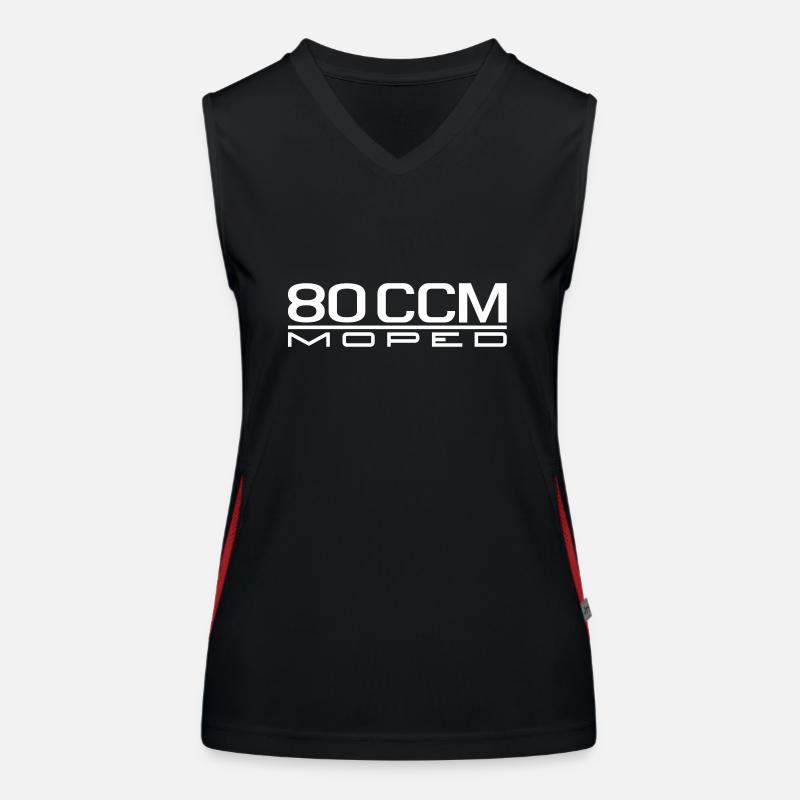 80 ccm Moped Emblem Funktionelles Kontrast-Tank Top für Frauen