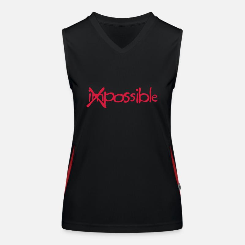 impossible croix barre Débardeur respirant contrasté Femme