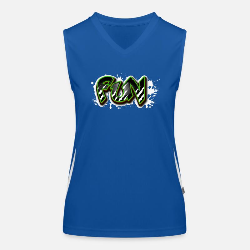 Fun im Graffiti Style Funktionelles Kontrast-Tank Top für Frauen