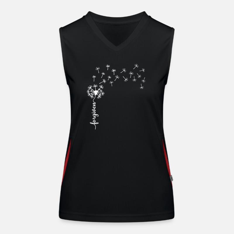 Forgiven Dandelion design Women's Functional Contrast Tank Top
