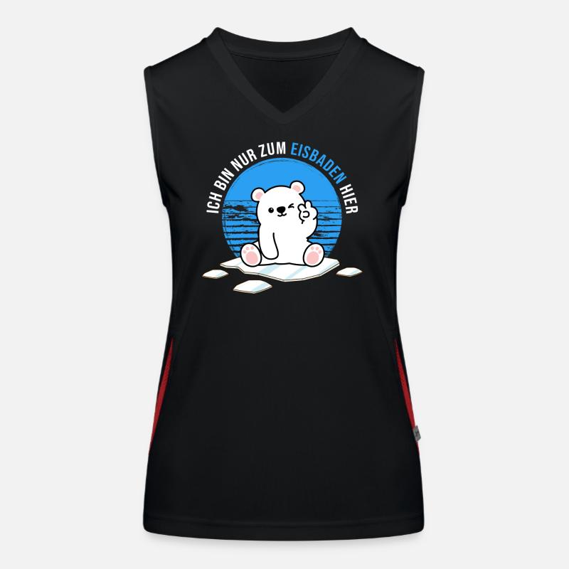 Baths Winter Baths Polar Bear Bathing Women's Functional Contrast Tank Top