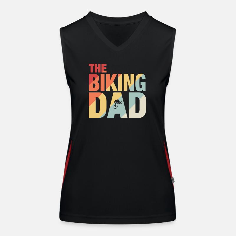 The Biking Dad Funktionelles Kontrast-Tank Top für Frauen