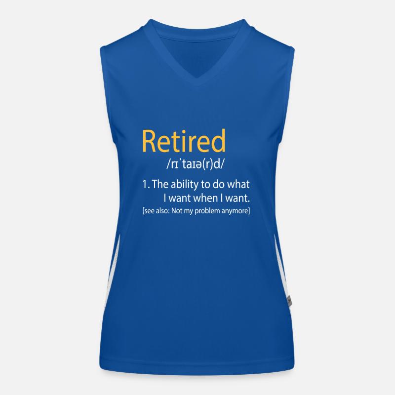 Définition de retraité - Pension de retraité Débardeur respirant contrasté Femme