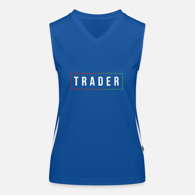 Minimal Simple Day Trader Trading Bourse Débardeur respirant contrasté Femme