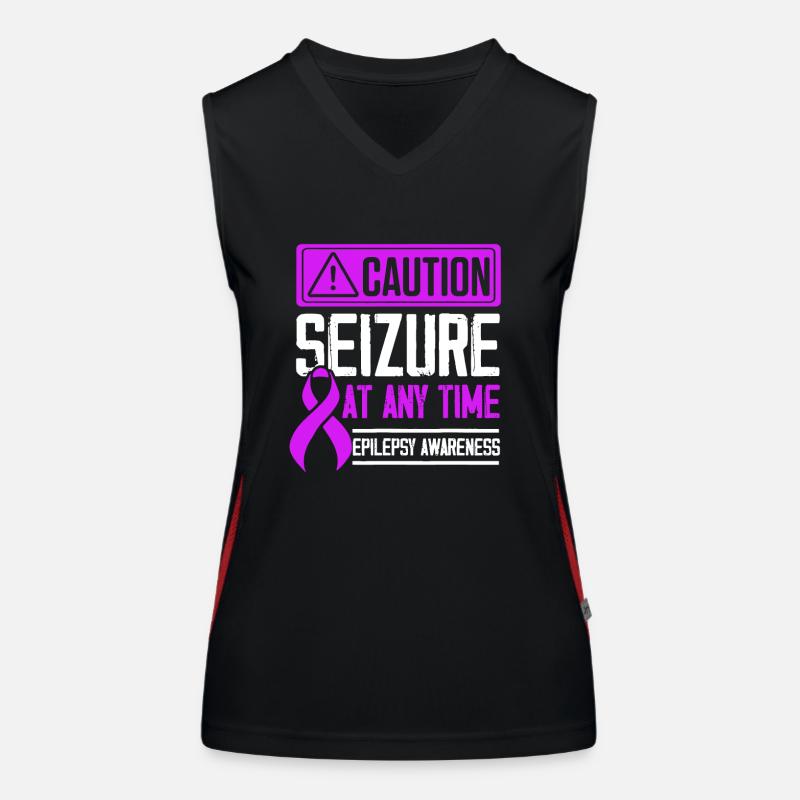 Epilepsy Awareness Seizure Epileptic Warrior Women's Functional Contrast Tank Top