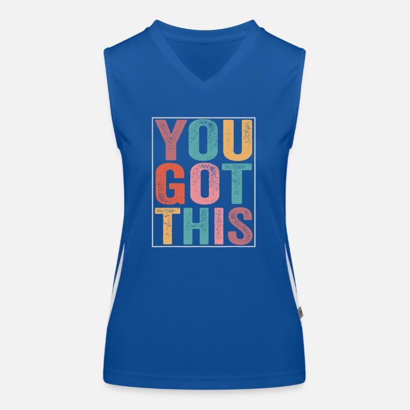 Vous avez cette conception de journée de test de motivation Débardeur respirant contrasté Femme